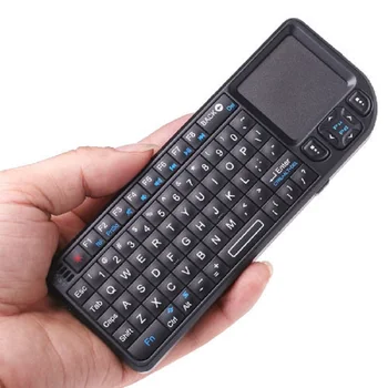 Акция Новая Мини беспроводная клавиатура 2.4G с подсветкой тачпада для Smart TV Samsung LG Panasonic Toshiba