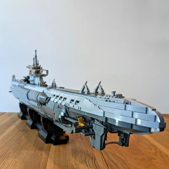 Gobricks MOC-139272 Тип Подводной лодки VIIC Военный Корабль Набор Строительных Блоков Военный Бой Второй мировой войны Немецкие Подводные лодки Кирпич Детские Игрушки