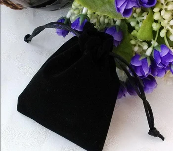 высококачественная синяя бархатная подарочная сумка 11 * 15 см, сумки для ювелирных изделий, оптовые бархатные пылезащитные мешки на шнурке для ожерелья, упаковка ювелирных изделий
