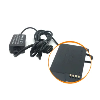 DCC8 Соединительный Адаптер + PD USB-C Адаптер Зарядный Кабель для Panasonic FZ200 FZ300 GH2 G5 G6 G7 Камера заменить DMW BLC12 BLC12E