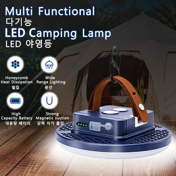 Светодиодный светильник для палатки емкостью 15600 мАч, Перезаряжаемый фонарь, Портативный аварийный светильник для ночного рынка, Лампа для кемпинга, Лампа для дома