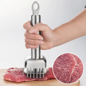 Измельчитель мяса из нержавеющей стали 304, прочный, с 21 ультраигловым лезвием, для стейка, говядины - Kitchen Cooking Tools 2023