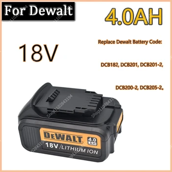 DeWalt 18V 3.0AH 4.0AH 5.0AH 6.0AH Аккумуляторная батарея Инструменты Батарея со светодиодной литий-ионной заменой DCB205 DCB204-2 20V DCB206