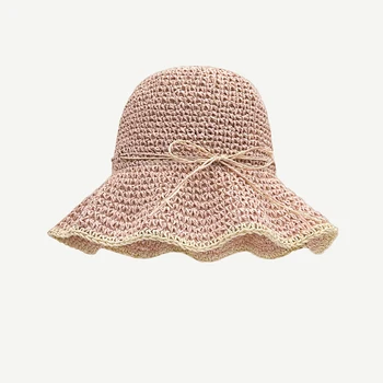 Женская летняя шляпа с гибкими полями для защиты от солнца, пляжный аксессуар, кепка с большими полями для подарка на праздник на открытом воздухе