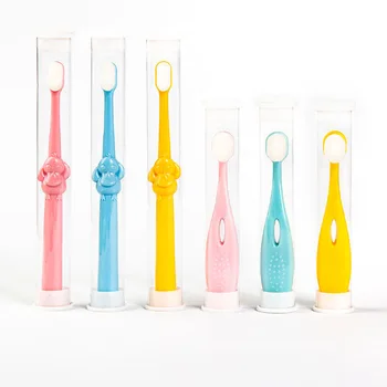 Детские зубные щетки, мягкая зубная щетка для отбеливания зубов, инструменты для ухода за здоровьем зубов для детей, дешевые товары, аксессуары
