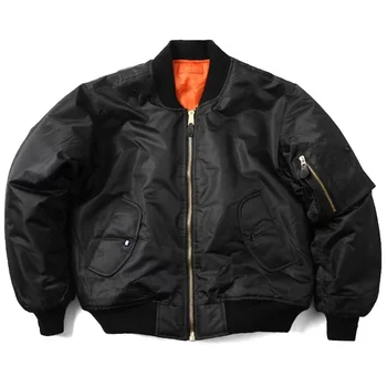 Мужская куртка MA1, зимняя уличная толстая качественная нейлоновая американская военная форма, пальто унисекс-авиатор, мужская куртка-бомбер