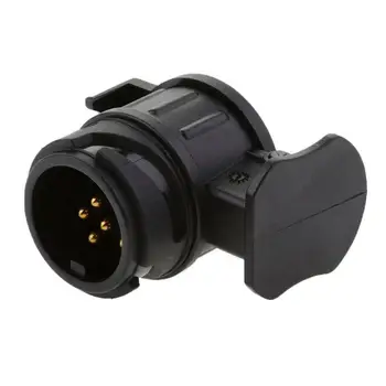 Прочный 13-7-контактный штекерный адаптер для прицепа, штепсельная розетка, водонепроницаемый фаркоп, разъем адаптера 12V, защита от буксировки T9D5