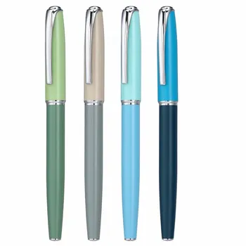 Высококачественная Цельнометаллическая Чернильная ручка для деловых Людей, Офисная ручка для подписи Руководителя, кончик 0,5 мм/0,38 мм