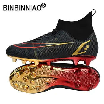 BINBINNIAO Размер 33-45 Мужские Детские футбольные бутсы для мальчиков Кроссовки zapatos de futbol Футбольные бутсы