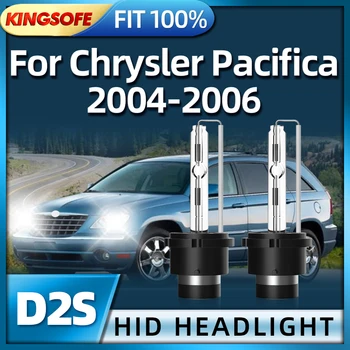 KINGSOFE 2x ксеноновая лампа D2S HID налобный фонарь 35 Вт 6000 К Белый для Chrysler Pacifica 2004 2005 2006