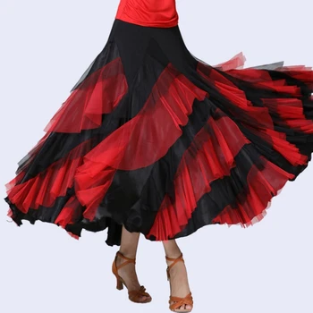Женские Юбки для бальных танцев, женские юбки для вальса, современные танцевальные юбки, костюм для выступлений в стиле Танго, Национальные стандартные танцевальные юбки