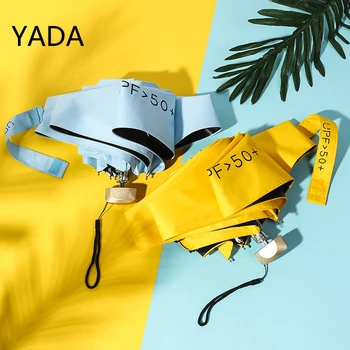 YADA 2023 Модный 5 Складной Мини-Карманный Зонтик Для Путешествий, Зонты От Дождя и Солнца, Зонтик Для Женщин, УФ-Маленький Зонтик YS220018