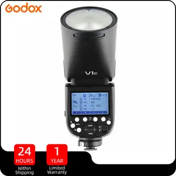 Вспышка Godox V1 Speedlight для студийной камеры с круглой головкой для Canon Nikon Sony Fuji Olympus Pentax