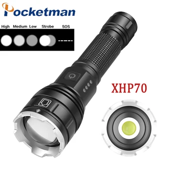 XHP99 Самый Мощный светодиодный фонарик с 5 Режимами USB Zoom Светодиодный фонарик с батареей 18650/21700 для Кемпинга на Открытом Воздухе Lanterna Attack Head Design
