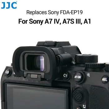 JJC FDA-EP19 2 шт. Мягкий Силиконовый Наглазник для Видоискателя, Окуляр для Sony A7R V A7IV A7 IV a7SIII a7S III a7S3 a1, Тени для век