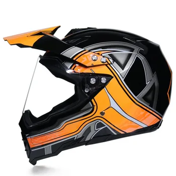 Мотоциклетный шлем для бездорожья, раллийный шлем, анти-ультрафиолетовые линзы, мотоциклетный шлем, дорожный полнолицевой шлем