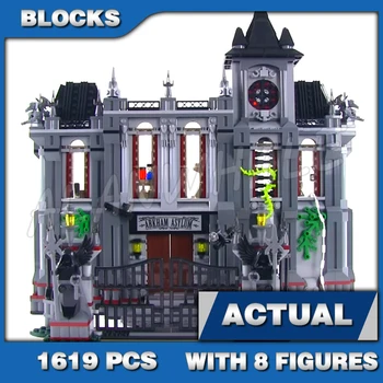 1619шт Супер Боец Arkham Asylum Breakout Ворота Фургона безопасности Джокер Пингвин 07044 Строительные блоки игрушка Совместима с моделью