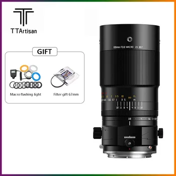 TTArtisan 100 мм f2.8 Полнокадровый 2X Макро-объектив с функцией наклона и сдвига для Sony E Mount Canon Fujifilm Nikon Z Z5 Z6 A7 A7R A5000