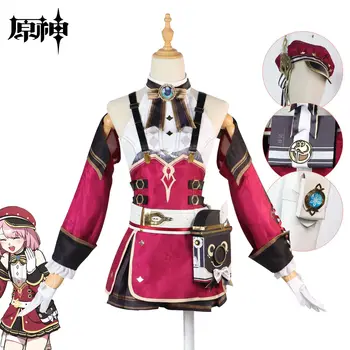 Игровой костюм COS-HoHo Genshin Impact Charlotte, милая парадная форма, Косплей, костюм для Хэллоуина, Карнавала, вечеринки, ролевой игры, наряд для женщин