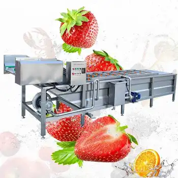 Промышленное Оборудование для мойки и сушки салата Озоном, машина для очистки фруктов и овощей