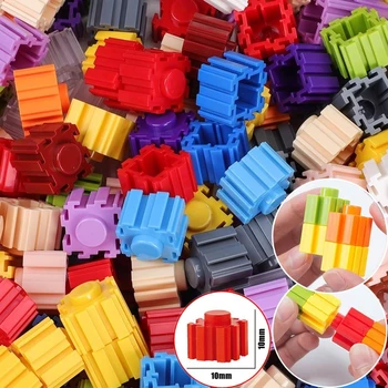 10 мм Детские креативные пазлы, вставки-пазлы, 3D мини Строительные блоки, Совместимые Миниатюрные алмазные блоки, детские развивающие игрушки
