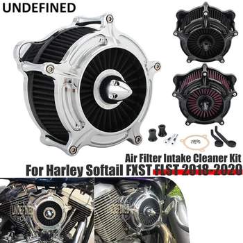 Комплект Очистителя Впускного воздушного фильтра Для Harley Touring Electra Glide Road King Softail FXST FLST 17-2020 Мотоцикл Turbine Spike CNC