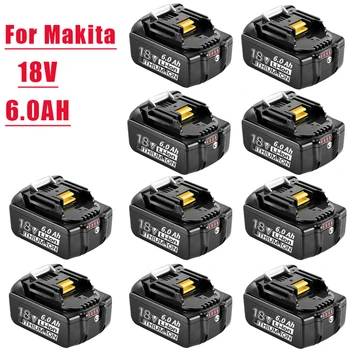 18В 6.0 AH батарея BL1850 BL1860B BL1860 BL1840 LXT литий‑Ионный для Makita 18В электроинструменты BL1840B BL1830 194205-3 LXT-400