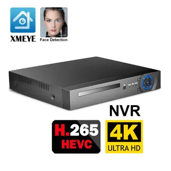 H.265 4K CCTV NVR 16CH 8MP/8CH 8MP/4CH 4K Видеорегистратор Безопасности H.265 с обнаружением движения ONVIF P2P CCTV NVR xmeye