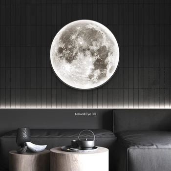 Современный светодиодный настенный светильник Moon Внутреннее освещение для спальни, гостиной, украшения дома, светильники, люстры, лампы