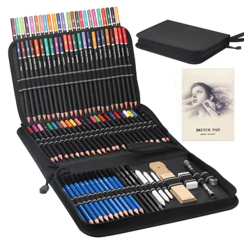 Профессиональный набор из 96 предметов, 72 цветных карандаша 예술용품 Ручка для рисования, Цветные школьные принадлежности для рисования, Специальный набор для испытуемых
