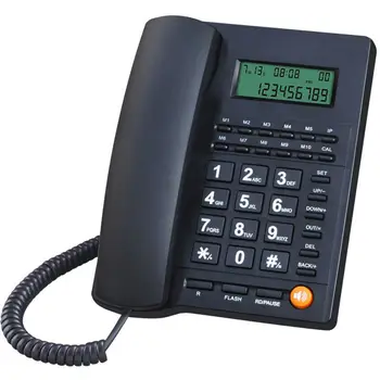 Домашний стационарный телефон, идентификатор вызывающего абонента, Настольный Проводной телефон для хранения обратного номера для домашнего Офиса, отеля, ресторана, телефона