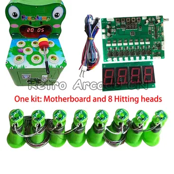 Материнская плата с проводами и 8 ударными головками комплект деталей для DIY Детского Автомата для аркадных игр с монетоприемным молотком Frog/mouse