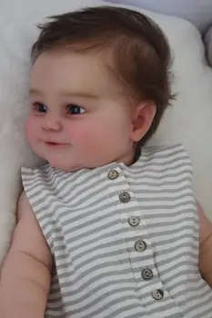 NPK 24-дюймовый Малыш Мэдди Реборн Популярная милая кукла для новорожденных с волосами ручной работы, мягкое тело для объятий, высококачественная кукла