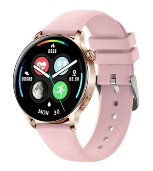 умные часы Для женщин 1.28 ”Полноэкранный Сенсорный вызов Bluetooth, Умные часы Для Мужчин И женщин, Водонепроницаемые Фитнес-часы IP67