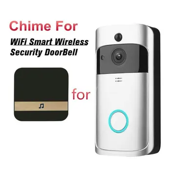 Беспроводной дверной звонок WiFi, камера дверного звонка для умного дома, наружный мини-видеодомофон, двухстороннее аудио для камеры дверного звонка 1080P HD