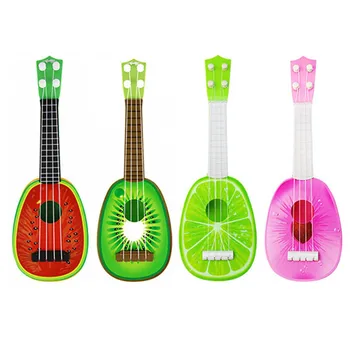 Фруктовая классическая Гавайская гитара для начинающих, музыкальный инструмент, детские игрушки Монтессори для детей раннего образования, наклоняющаяся игрушка в подарок