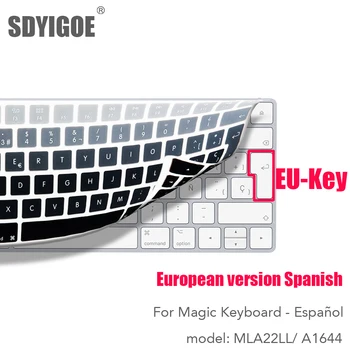 Испанский Для Apple Wireless keybord MLA22LL/A1644 IMAC Magic Keyboard cover Защитная Силиконовая крышка EU-Key Версия
