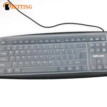 Универсальная пылезащитная силиконовая крышка клавиатуры настольного компьютера, защитная пленка для кожи, водонепроницаемая защитная пленка для клавиатуры