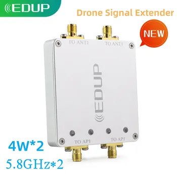 Усилитель сигнала EDUP Dual 5.8GHz Channel Drone Signal Extender Dual 4W Channel Plug and Play High Power WiFi Extender Booster