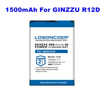 LOSONCOER 1500 мАч R12D Сменные Литий-ионные Аккумуляторы Для мобильного телефона GINZZU R12D R12D Battery ~ В наличии