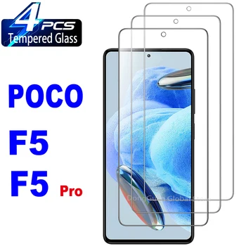 2/4 шт. Закаленное стекло для Xiaomi Poco F5 F5-Pro Защитная стеклянная пленка