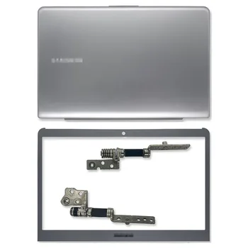 Новый Верхний чехол Для ноутбука Серебристая ЖК-задняя крышка/Передняя панель/ЖК-петли/Крышка Шарнира Samsung NP530U3C NP530U3B NP535U3C NP535U3B