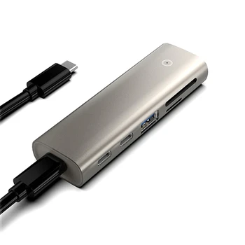 USB 3,1 Gen2 Разветвитель 6 портов USB-концентратор данных для портативных ПК, компьютера, мобильного жесткого диска, вспышки