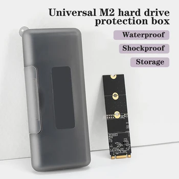 Пластиковый корпус SSD M2 2280, водонепроницаемый влагостойкий ящик для хранения, Держатель памяти, Защита, портативная застежка, Коробка для жесткого диска M2