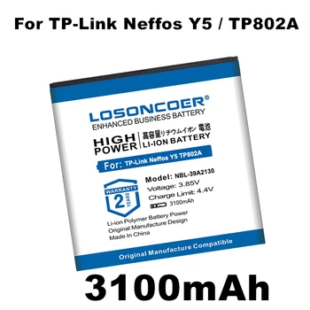 Новейший Производственный Аккумулятор LOSONCOER NBL-39A2130 3100mAh Для Аккумуляторов мобильных телефонов TP-Link Neffos Y5/TP802A