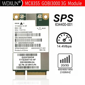Беспроводная 3G-карта Sierra MC8355 Gobi3000 HS2430 HSPA + EV-DO REV A 14 Мбит/с/3,1 Мбит/с SPS 634400-001 2560p 2760p 8460w 8560p 6560b