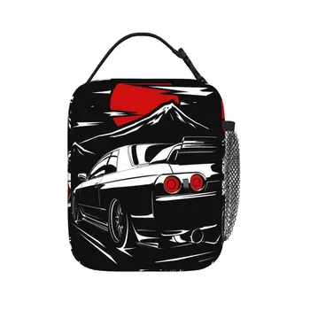 Nissan Skyline GTR 32 Haruna Изолированные сумки для ланча Портативные сумки для пикника Термохолодильник Ланч-бокс Ланч-тотализатор для женщин, детей, школы