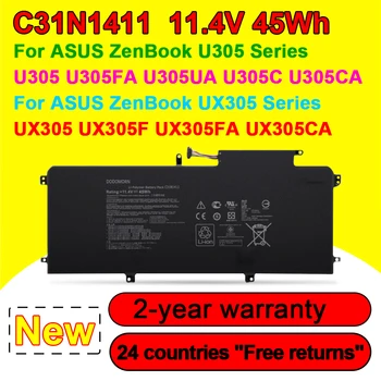 11,4 V 45Wh C31N1411 Аккумулятор Для Ноутбука ASUS ZenBook U305 U305FA U305UA U305C U305CA UX305 UX305F UX305FA UX305CA Высокого Качества