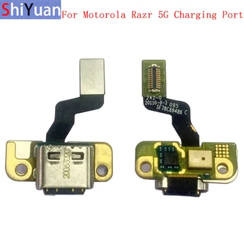 Детали платы Разъема USB-порта для зарядки Гибкий кабель для Motorola Razr 5G XT2071-4 Запасная часть гибкого кабеля