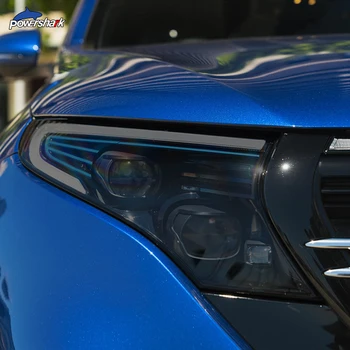 Оттенок Фар автомобиля Черная Защитная пленка Задний фонарь Прозрачная Наклейка из ТПУ Для Mercedes Benz EQC 2020 2021 Аксессуары